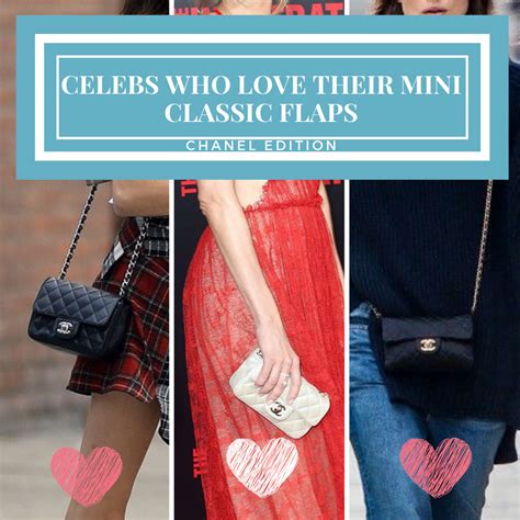 celebrities with chanel flap bag|10 Celebs Who Seriously Love Their Chanel Mini Classic Flaps.